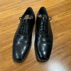 Aston Grey Black Dress Shoes